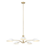 Jane Chandelier by ED by Ellen DeGeneres, Finish: Midnight Black, White Matte, , | Casa Di Luce Lighting