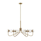 Burnished Brass Verne Chandelier by ED Ellen DeGeneres