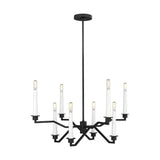 Hopton Chandelier by ED by Ellen DeGeneres, Finish: Nickel Polished, Midnight Black, , | Casa Di Luce Lighting