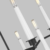 Hopton Chandelier by ED by Ellen DeGeneres, Finish: Nickel Polished, Midnight Black, , | Casa Di Luce Lighting