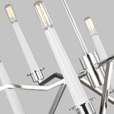 Hopton Chandelier by ED by Ellen DeGeneres, Finish: Nickel Polished, Midnight Black, , | Casa Di Luce Lighting