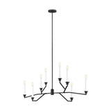 Hopton Linear Chandelier by ED by Ellen DeGeneres, Finish: Nickel Polished, Midnight Black, , | Casa Di Luce Lighting