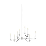 Hopton Linear Chandelier by ED by Ellen DeGeneres, Finish: Nickel Polished, Midnight Black, , | Casa Di Luce Lighting