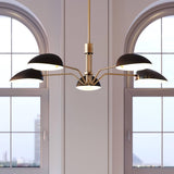 Jane Chandelier by ED by Ellen DeGeneres, Finish: Midnight Black, White Matte, , | Casa Di Luce Lighting