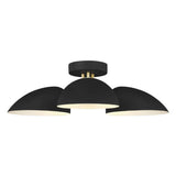 Jane Semi-Flush Mount by ED by Ellen DeGeneres, Finish: White Matte, Midnight Black, , | Casa Di Luce Lighting