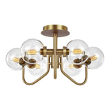 Burnished Brass Verne Semi-Flush Ceiling Light by ED Ellen DeGeneres