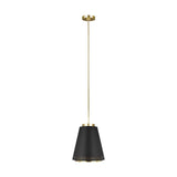 Carter Pendant by ED by Ellen DeGeneres, Finish: White Matte, Midnight Black, Size: Wide, Tall, | Casa Di Luce Lighting
