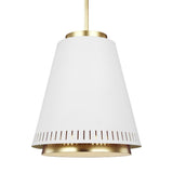 Carter Pendant by ED by Ellen DeGeneres, Finish: White Matte, Midnight Black, Size: Wide, Tall, | Casa Di Luce Lighting