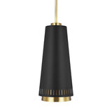 Carter Pendant by ED by Ellen DeGeneres, Finish: White Matte, Midnight Black, Size: Wide, Tall, | Casa Di Luce Lighting