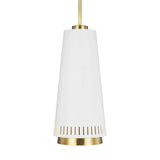 Carter Pendant by ED by Ellen DeGeneres, Finish: White Matte, Midnight Black, Size: Wide, Tall, | Casa Di Luce Lighting