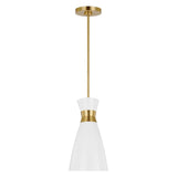 Heath Pendant by ED by Ellen DeGeneres, Finish: Burnished Brass, Size: Small, , | Casa Di Luce Lighting