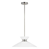 Heath Pendant by ED by Ellen DeGeneres, Finish: Nickel Polished, Burnished Brass, Size: Small, Large, | Casa Di Luce Lighting