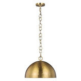 Burnished Brass 15 inch Whare Pendant by ED Ellen DeGeneres
