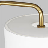 Dean Floor Lamp by ED by Ellen DeGeneres, Finish: Nickel Polished, Burnished Brass, , | Casa Di Luce Lighting