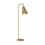 Jamie Floor Lamp by ED by Ellen DeGeneres, Finish: Nickel Polished, Burnished Brass, , | Casa Di Luce Lighting