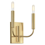 Brianna Sconce by ED by Ellen DeGeneres, Finish: Nickel Polished, Burnished Brass, Number of Lights: 1, 2, | Casa Di Luce Lighting