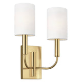 Brianna Sconce by ED by Ellen DeGeneres, Finish: Nickel Polished, Burnished Brass, Number of Lights: 1, 2, | Casa Di Luce Lighting