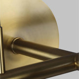 Nodes 8-Light Linear Chandelier by Kelly by Kelly Wearstler, Finish: Midnight Black, Burnished Brass, , | Casa Di Luce Lighting