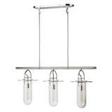 Nuance Linear Chandelier by Kelly by Kelly Wearstler, Finish: Aged Iron, Nickel Polished, , | Casa Di Luce Lighting