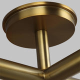 Nodes Semi-Flush Ceiling Light by Kelly by Kelly Wearstler, Finish: Midnight Black, Burnished Brass, , | Casa Di Luce Lighting