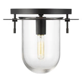 Nuance Flushmount by Kelly by Kelly Wearstler, Finish: Aged Iron, Size: Small, | Casa Di Luce Lighting