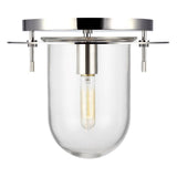 Nuance Flushmount by Kelly by Kelly Wearstler, Finish: Nickel Polished, Size: Small, | Casa Di Luce Lighting