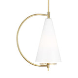 Gesture Pendant by Kelly by Kelly Wearstler, Finish: Burnished Brass, Nickel Polished, Midnight Black, , | Casa Di Luce Lighting
