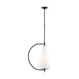 Gesture Pendant by Kelly by Kelly Wearstler, Finish: Burnished Brass, Nickel Polished, Midnight Black, , | Casa Di Luce Lighting