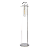 Nuance Floor Lamp by Kelly by Kelly Wearstler, Finish: Aged Iron, Nickel Polished, , | Casa Di Luce Lighting