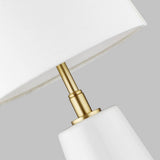 Lorne Table Lamp by Kelly by Kelly Wearstler, Finish: Arctic White, Coal, , | Casa Di Luce Lighting