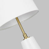 Lorne Floor Lamp by Kelly by Kelly Wearstler, Finish: Arctic White, Coal, , | Casa Di Luce Lighting