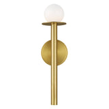 Nodes 1 Light Wall Sconce by Kelly by Kelly Wearstler, Finish: Midnight Black, Burnished Brass, , | Casa Di Luce Lighting