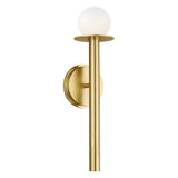 Nodes 1 Light Wall Sconce by Kelly by Kelly Wearstler, Finish: Burnished Brass, , | Casa Di Luce Lighting