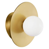 Nodes Angled Wall Sconce by Kelly by Kelly Wearstler, Finish: Midnight Black, Burnished Brass, , | Casa Di Luce Lighting