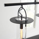 Nuance Linear Chandelier by Kelly by Kelly Wearstler, Finish: Aged Iron, Nickel Polished, , | Casa Di Luce Lighting