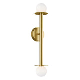 Nodes 2 Light Wall Sconce by Kelly by Kelly Wearstler, Finish: Midnight Black, Burnished Brass, , | Casa Di Luce Lighting