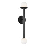 Nodes 2 Light Wall Sconce by Kelly by Kelly Wearstler, Finish: Midnight Black, Burnished Brass, , | Casa Di Luce Lighting