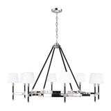 Katie Chandelier by Lauren Ralph Lauren, Finish: Polished Nickel, Time Worn Brass, Number of Lights: 6, 8, | Casa Di Luce Lighting