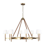 Katie Chandelier by Lauren Ralph Lauren, Finish: Time Worn Brass, Number of Lights: 8, | Casa Di Luce Lighting