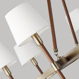 Katie Chandelier by Lauren Ralph Lauren, Finish: Polished Nickel, Time Worn Brass, Number of Lights: 6, 8, | Casa Di Luce Lighting