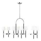 Katie Linear Chandelier by Lauren Ralph Lauren, Finish: Polished Nickel, Time Worn Brass, , | Casa Di Luce Lighting