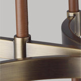 Katie Linear Chandelier by Lauren Ralph Lauren, Finish: Polished Nickel, Time Worn Brass, , | Casa Di Luce Lighting