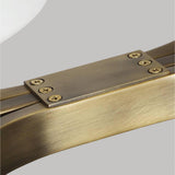 Katie Linear Chandelier by Lauren Ralph Lauren, Finish: Polished Nickel, Time Worn Brass, , | Casa Di Luce Lighting