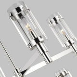 Flynn Cross Chandelier by Lauren Ralph Lauren, Finish: Nickel Polished, Time Worn Brass, , | Casa Di Luce Lighting