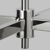 Flynn Cross Chandelier by Lauren Ralph Lauren, Finish: Nickel Polished, Time Worn Brass, , | Casa Di Luce Lighting