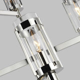 Flynn Chandelier by Lauren Ralph Lauren, Finish: Nickel Polished, Time Worn Brass, Number of Lights: 3, 6, | Casa Di Luce Lighting