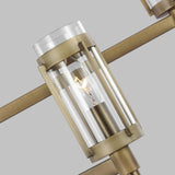 Flynn Chandelier by Lauren Ralph Lauren, Finish: Nickel Polished, Time Worn Brass, Number of Lights: 3, 6, | Casa Di Luce Lighting