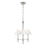 Polished Nickel 3 Light Robert Chandelier by Lauren by Ralph Lauren