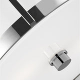 Flynn Flushmount by Lauren Ralph Lauren, Finish: Nickel Polished, Time Worn Brass, Size: Medium, Large, | Casa Di Luce Lighting