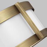 Flynn Flushmount by Lauren Ralph Lauren, Finish: Nickel Polished, Time Worn Brass, Size: Medium, Large, | Casa Di Luce Lighting